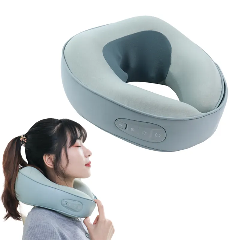 Wholesale Rechargeable U-Shaped Pillow Electric Massage Products Neck Massage Pillow Neck Massage Travel Pillow